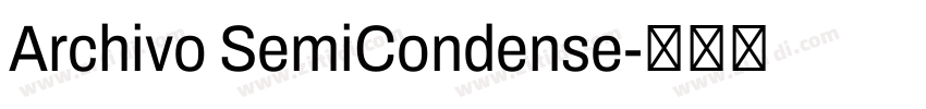 Archivo SemiCondense字体转换